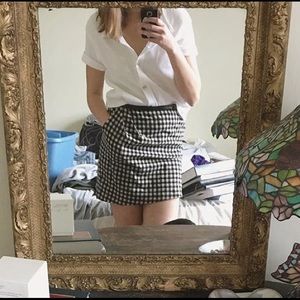 Steven Alan Boucle Wool Checkered Mini